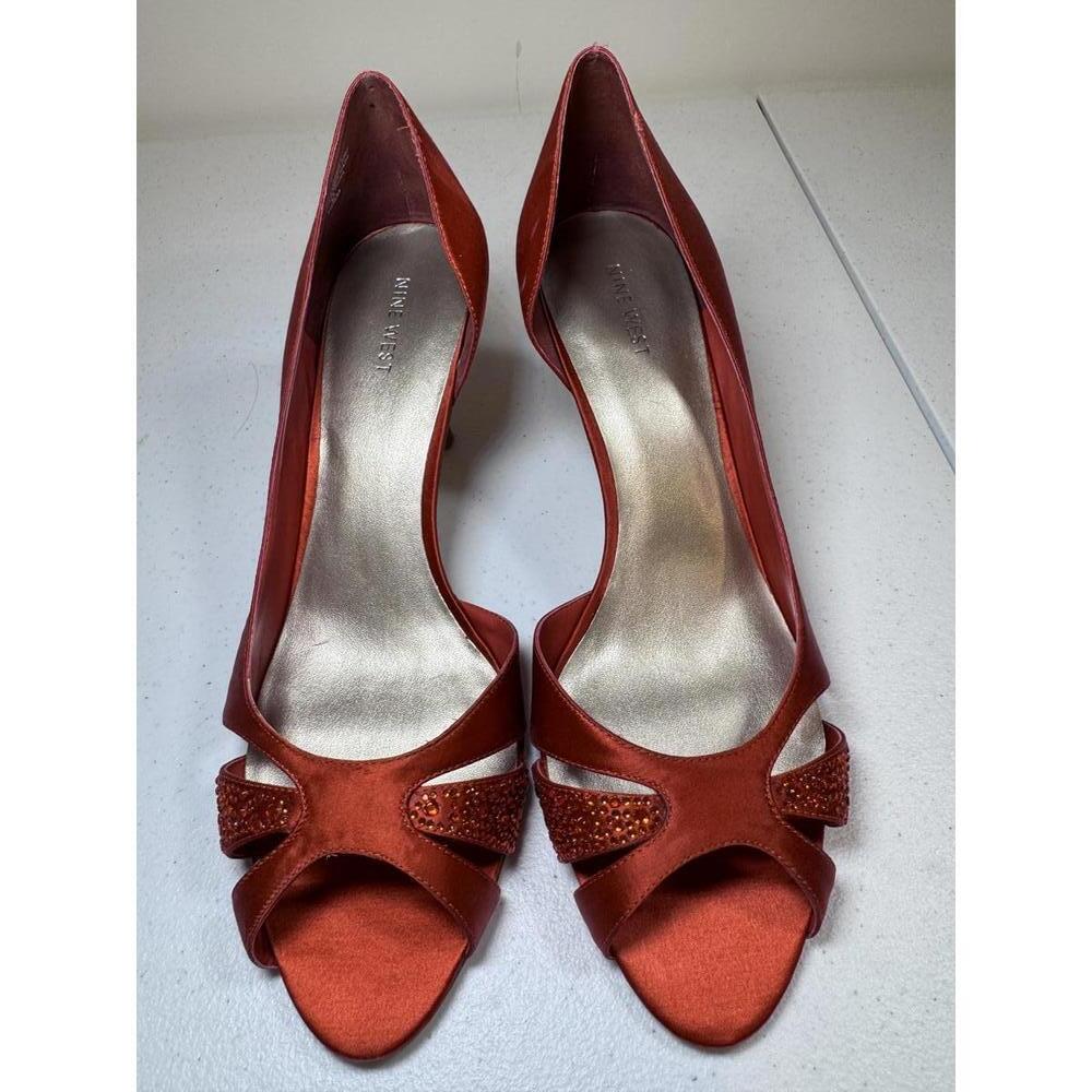 Elegant New West Satin Peep-Toe Heels